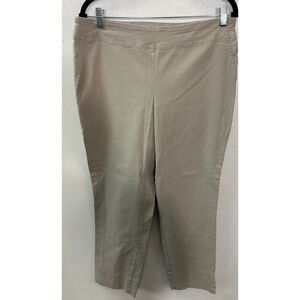 Dalia Womens Size 14W Pull On Pants Ponte Legging Trousers Stretch Faux Pockets